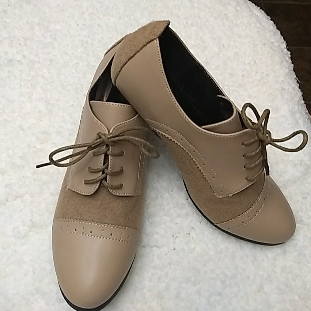 High heeled Oxford by Boston Design Studio